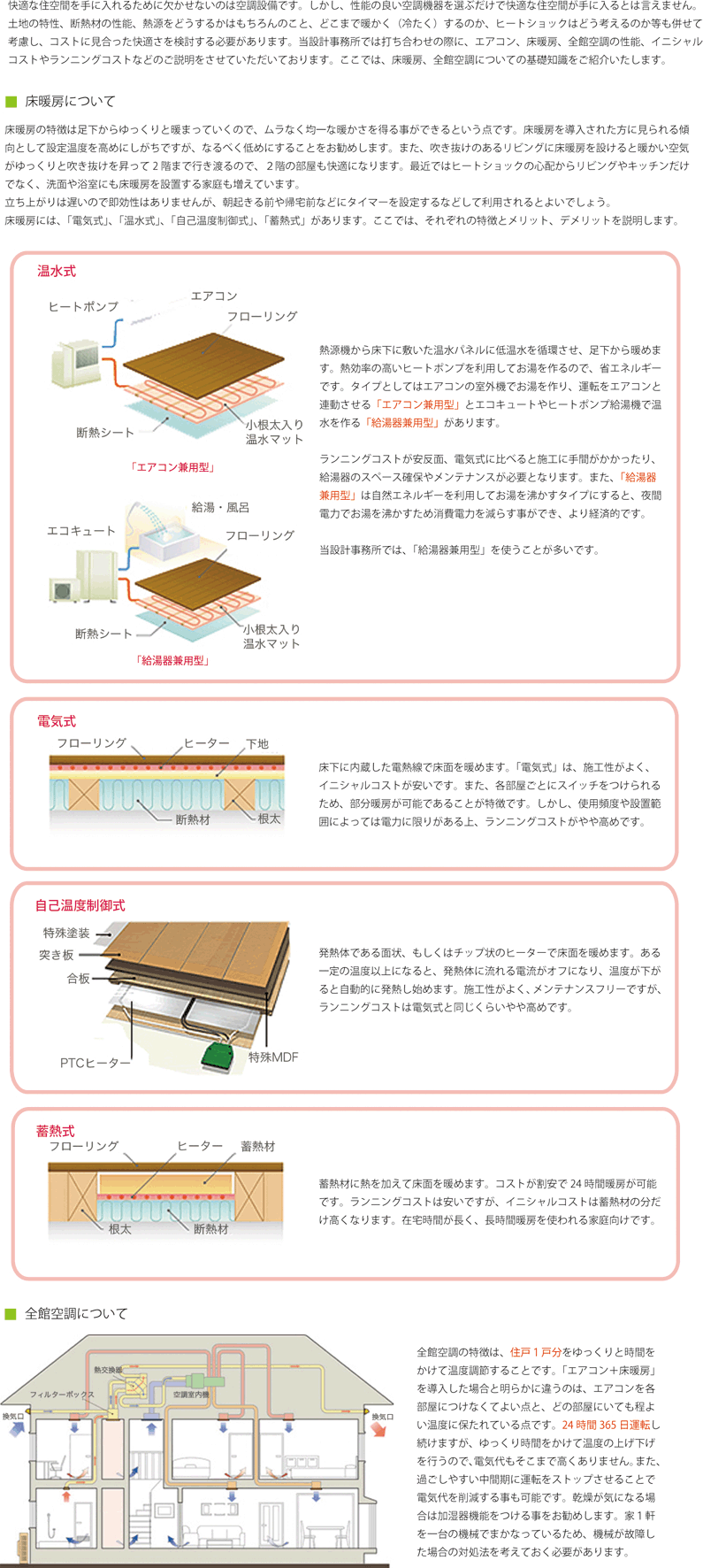 福岡の設計事務所空調について